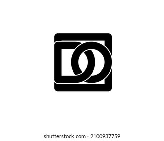 Do od d o Line initial letter logo black