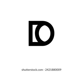 Plantilla de vector de diseño del logotipo DO