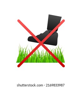 Do on green background. Red sign forbidden