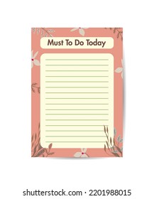 To do planner template Daily check list cozy autumn vibes Autumn trendy organizer elements