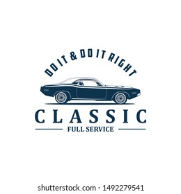 Do it right classic full service logo vector