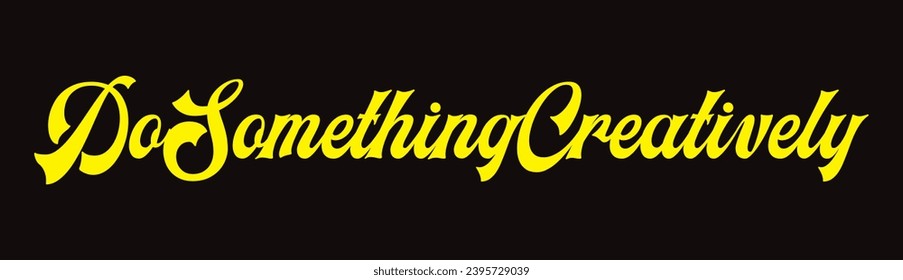 hacer algo de texto creativo sobre fondo negro.