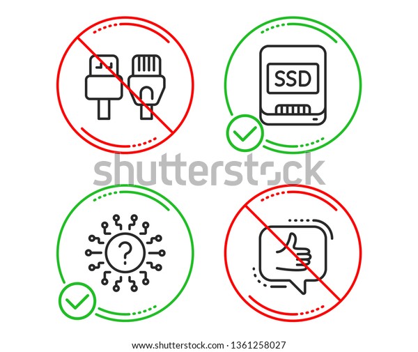 Do Stop Computer Cables Question Mark Stock Vector (Royalty Free