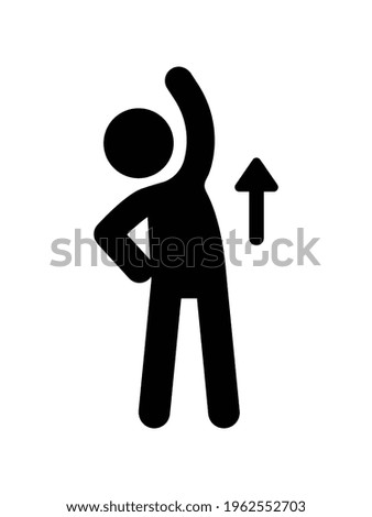 Do stretching fitness vector icon