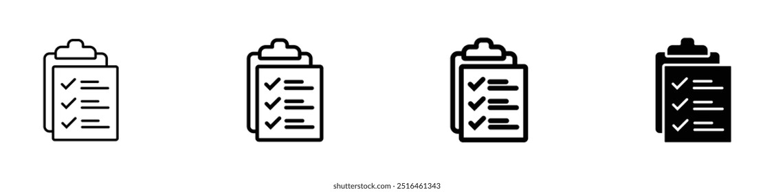 fazer ícone de lista de tarefas marca de seleção área de transferência vetor design meta de negócios gerenciamento de progresso documento símbolo ilustração	