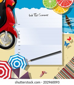To do this summer list collage