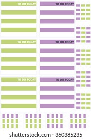 TO DO TODAY printable memo notes and Arrows/Bookmarks, in flat colors for planners, blocknotes,notepads etc.Totally editable.Size 8x8 for big squares and 1x4 for the arrows