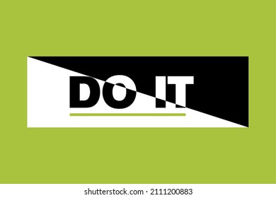 Do It T-shirt Template , Design 