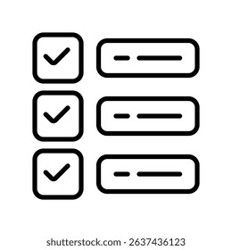 To Do Vector for Daily Task List. Simple checklist icon, organized productivity illustration, focus and goal setting.