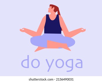 Do yoga vector illustration women