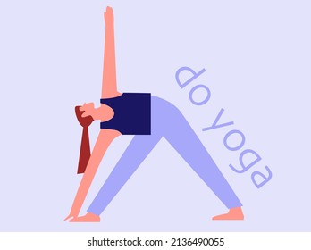 Do yoga vector illustration women