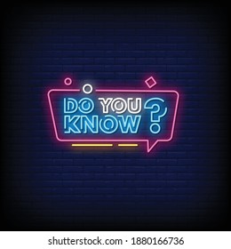 ¿Sabes qué es un vector de texto con el estilo de los signos neones?