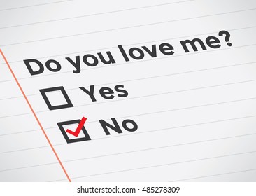 Do You Love Text On Notepad Stock Vector (Royalty Free) 485278309 ...