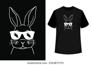 Do you love Easter? This funny "Bunny Face Easter Day Shirt" with Sunglasses is a perfect gift for to everybody who loves bunny and hopping around this Easter holiday