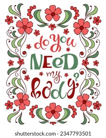 Do you need my body text. Handwritten calligraphy text for inspirational posters, cards and social media content. 