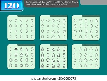 Do you think that the Qur'an cannot be printed all the time? Maybe you can prepare much safer beforehand. And can't do without templates with Accessories shapes. Check out the set I made just for you!