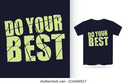 Haz tu mejor eslogan tipográfico para imprimir camisetas