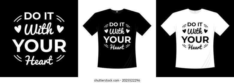 hazlo con tu diseño de camisetas para tipografía cardíaca
