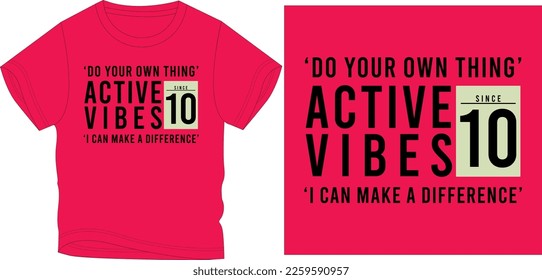 do your own things Graphic design vector