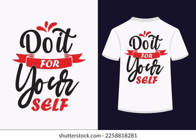 Hazlo por tu diseño de camisetas con tipografía propia. Este es un archivo modificable.