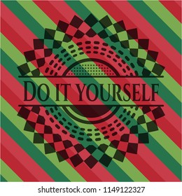 Do it yourself christmas style emblem.