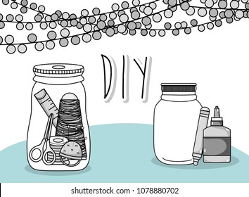 Do it yourself crafts concept