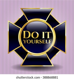 Do it yourself golden emblem or badge