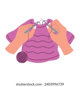 do it yourself knit illustration isolated