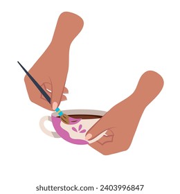 selber Töpferhandwerkliche Illustration machen