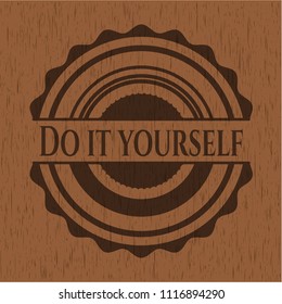 Do it yourself retro wood emblem