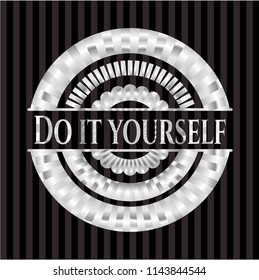 Do it yourself silvery shiny badge