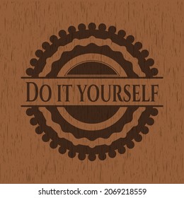 Do it yourself wooden signboards. Vector Illustration. 