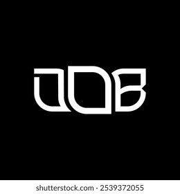 DOB logo design, DOB simple and modern logo. DOB luxurious alphabet design  