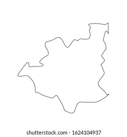 Dobeles country region map of Latvia