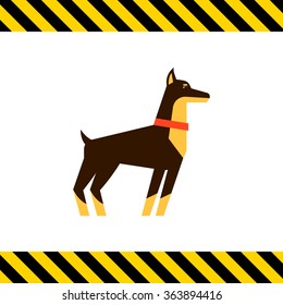 Doberman dog icon