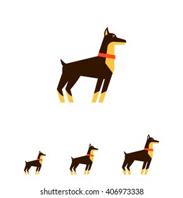Doberman dog icon