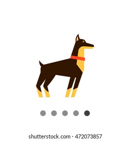 Doberman dog icon