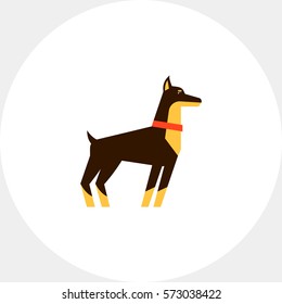 Doberman dog icon