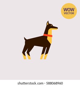 Doberman dog icon