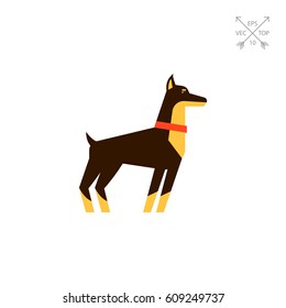 Doberman dog icon