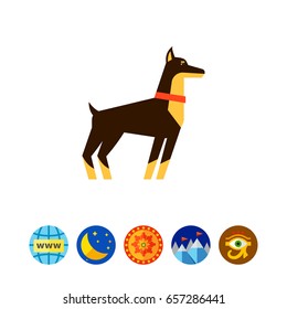 Doberman dog icon
