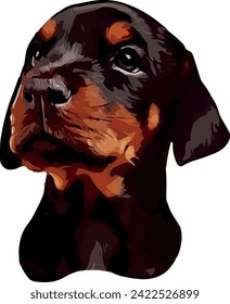 Doberman EPS Format Vector File