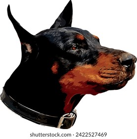 Doberman EPS Format Vector File