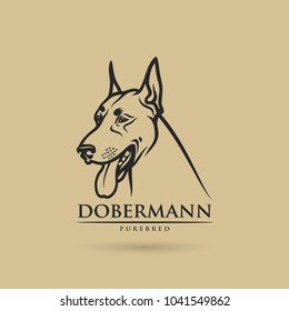 430 Doberman pinscher dog vector logo Images, Stock Photos & Vectors ...