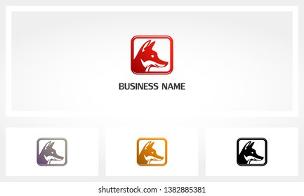 Dobermann German Shepard Dog Logo
