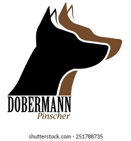 Doberman Pinscher Dog Vector Logo Images, Stock Photos & Vectors ...