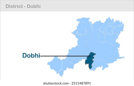 Mapa de sub-distrito de Dobhi, Distrito de Gaya, Estado de Bihar, República da Índia, Governo de Bihar, Território indiano, Índia Oriental, política, aldeia, turismo