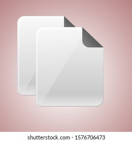 doble document icon design, copy symbol vector isolated.