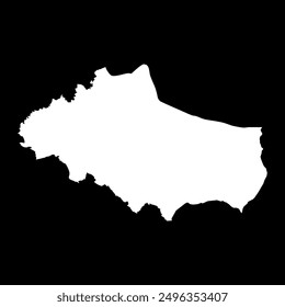 Dobrich Province map, province of Bulgaria. Vector illustration.