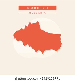 Dobrich Province (Republic of Bulgaria, Provinces of Bulgaria) map vector illustration, scribble sketch Dobrich map